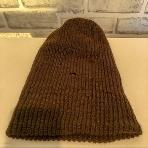 Distressed Brown Oversized Large Slouchy Beanie